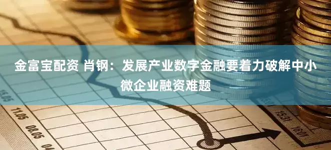 金富宝配资 肖钢：发展产业数字金融要着力破解中小微企业融资难题